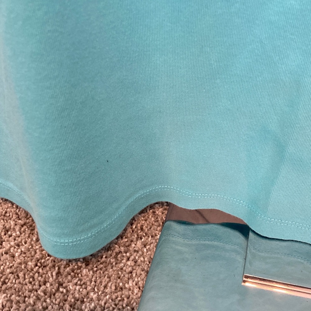 CJ Banks women’s Turquoise Sleeveless Tank Top - Picture 4 of 5
